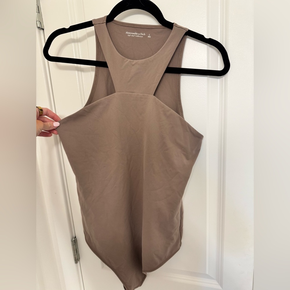 Abercrombie- soft A&F collection Asymmetrical Body Suit